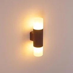 hofstein Applique murale d'extérieur Buhrkall Rouille, 2 lumières