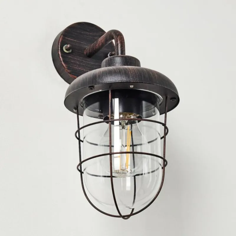 hofstein Applique murale d'extérieur Valto Rouille, 1 lumière