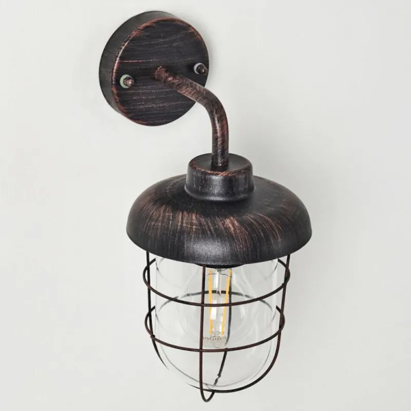 hofstein Applique murale d'extérieur Valto Rouille, 1 lumière
