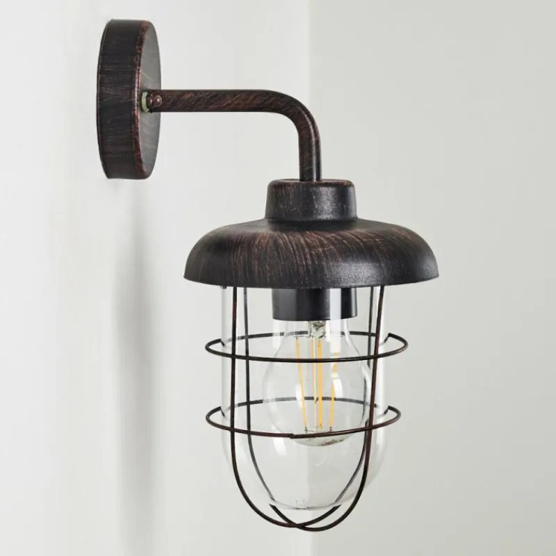 hofstein Applique murale d'extérieur Valto Rouille, 1 lumière