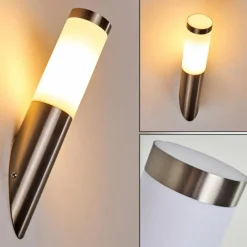 hofstein Applique murale d'extérieur Norburg Acier inoxydable, 1 lumière