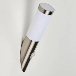 hofstein Applique murale d'extérieur Norburg Acier inoxydable, 1 lumière, Détecteur de mouvement