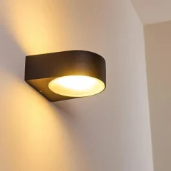 hofstein Applique murale d'extérieur Haderslev Noir, 1 lumière