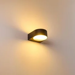 hofstein Applique murale d'extérieur Haderslev Noir, 1 lumière