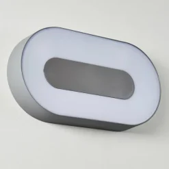 hofstein Applique murale d'extérieur Felsted LED Argenté, 1 lumière