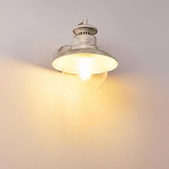 Luminaires Rustiques-hofstein Applique murale d'extérieur Fox Blanc, 1 lumière