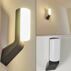 hofstein Applique murale d'extérieur Bovlund LED Noir, 1 lumière