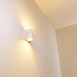 hofstein Applique murale d'extérieur Pailly LED Blanc, 2 lumières