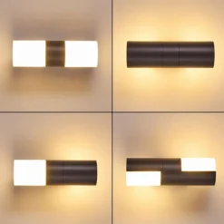 hofstein Applique murale d'extérieur Baulund LED Anthracite, 1 lumière