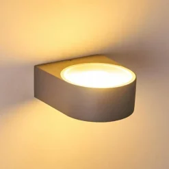 hofstein Applique murale d'extérieur Haderslev Gris, 1 lumière