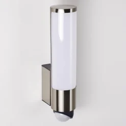 hofstein Applique murale d'extérieur Vasön LED Acier inoxydable, 1 lumière, Détecteur de mouvement
