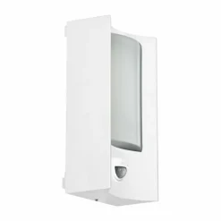 Luminaires Eglo Applique murale d'extérieur EGLO CASILDA LED Blanc, 1 lumière, Détecteur de mouvement
