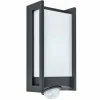 Luminaires Lutec Applique murale d'extérieur Lutec QUBO LED Anthracite, 1 lumière