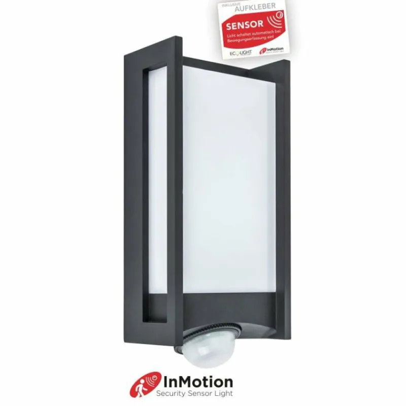 Luminaires Lutec Applique murale d'extérieur Lutec QUBO LED Anthracite, 1 lumière