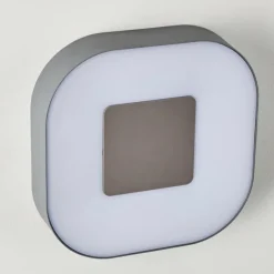 hofstein Applique murale d'extérieur Feldsted LED Argenté, 1 lumière, Changeur de couleurs