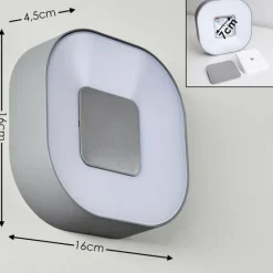 hofstein Applique murale d'extérieur Feldsted LED Argenté, 1 lumière