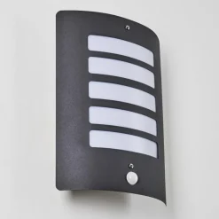 hofstein Applique murale d'extérieur Alslev Anthracite, 1 lumière, Détecteur de mouvement
