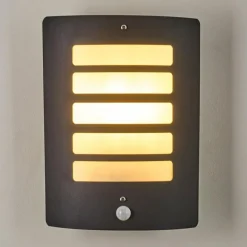 hofstein Applique murale d'extérieur Alslev Anthracite, 1 lumière, Détecteur de mouvement