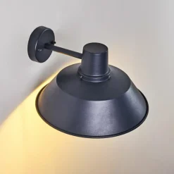 hofstein Applique murale d'extérieur Maloja Noir, 1 lumière