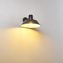 hofstein Applique murale d'extérieur Maloja Noir, 1 lumière