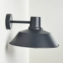 hofstein Applique murale d'extérieur Maloja Noir, 1 lumière