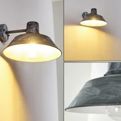 hofstein Applique murale d'extérieur Maloja Gris, Blanc, 1 lumière