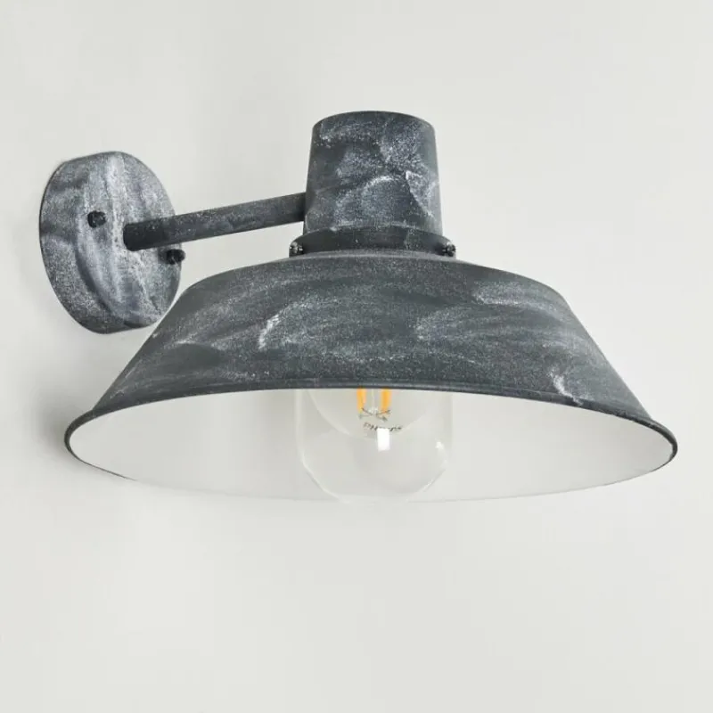 hofstein Applique murale d'extérieur Maloja Gris, Blanc, 1 lumière