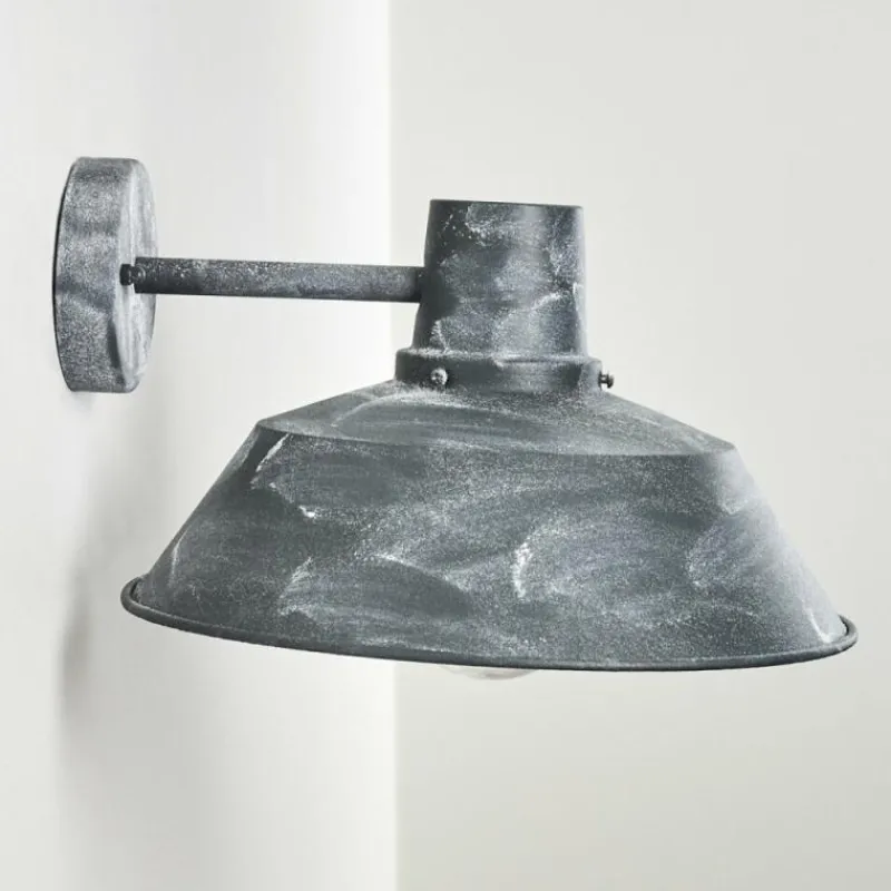 hofstein Applique murale d'extérieur Maloja Gris, Blanc, 1 lumière
