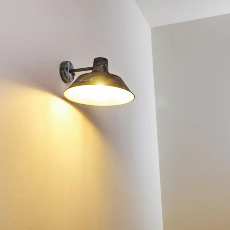 hofstein Applique murale d'extérieur Maloja Gris, Blanc, 1 lumière