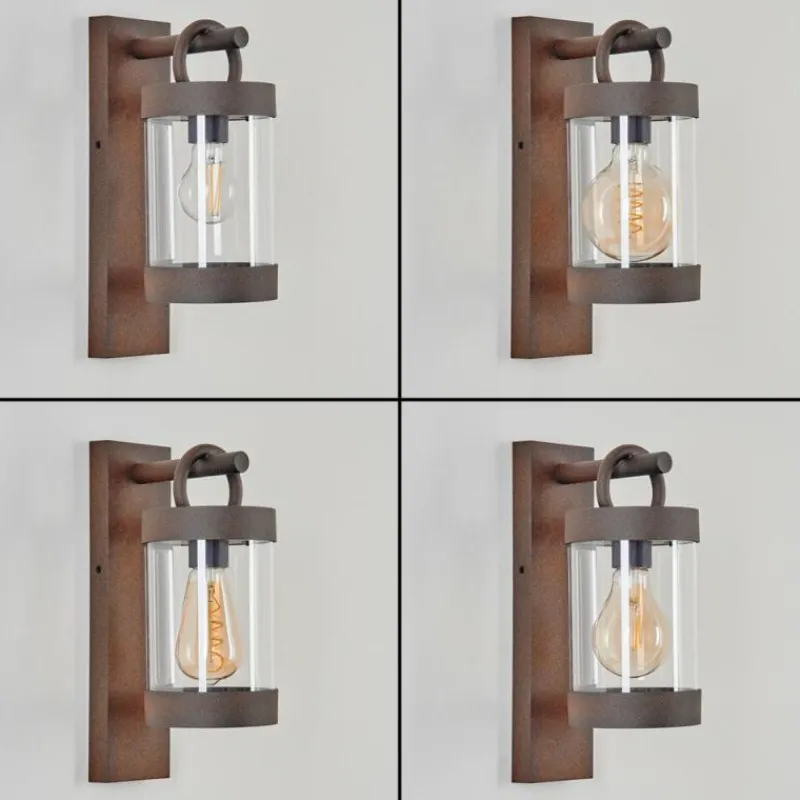 hofstein Applique murale d'extérieur Fulham Rouille, 1 lumière