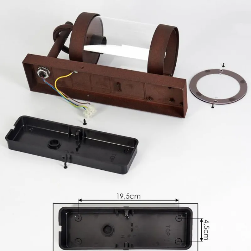 hofstein Applique murale d'extérieur Fulham Rouille, 1 lumière