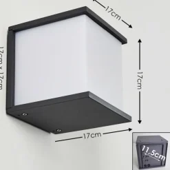 hofstein Applique murale d'extérieur Ebba Anthracite, 1 lumière