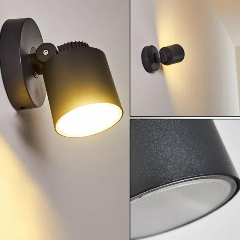 hofstein Applique murale d'extérieur Apenrader LED Anthracite, 1 lumière