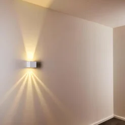 hofstein Applique murale d'extérieur Jonava LED Blanc, 2 lumières