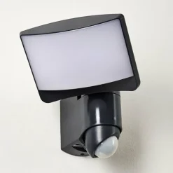 hofstein Applique murale d'extérieur Larvik LED Anthracite, 1 lumière, Détecteur de mouvement