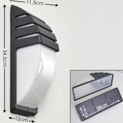 hofstein Applique murale d'extérieur Canberra Anthracite, 1 lumière