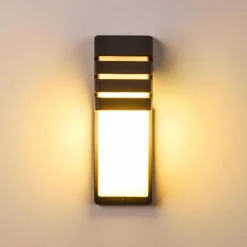 hofstein Applique murale d'extérieur Canberra Anthracite, 1 lumière