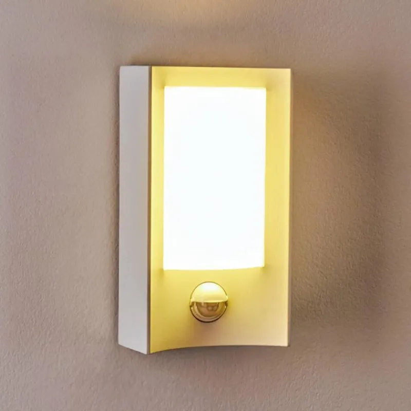 hofstein Applique murale d'extérieur Nordkapp LED Blanc, 1 lumière, Détecteur de mouvement