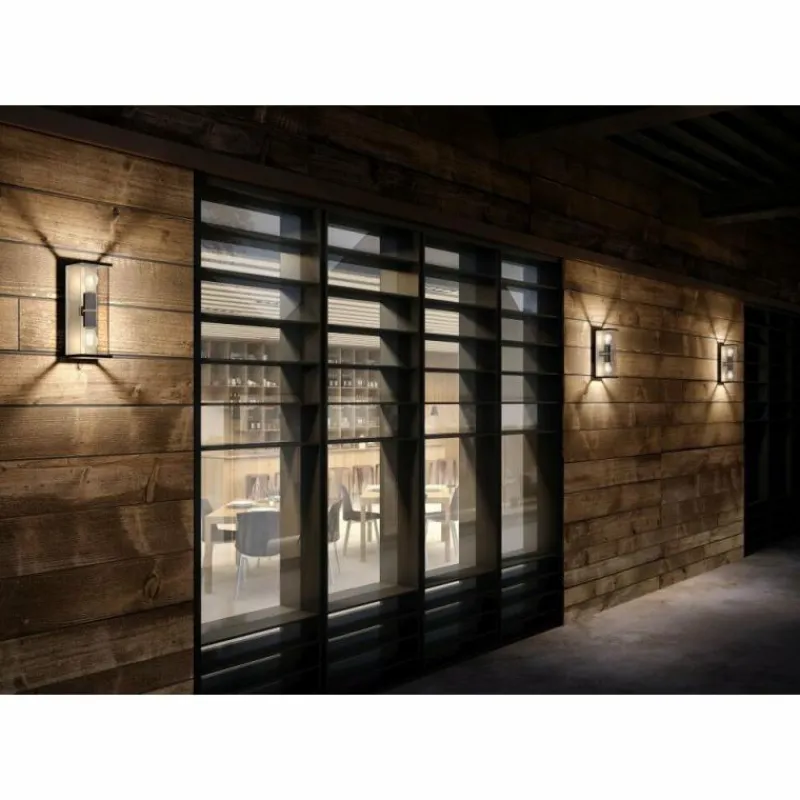 Luminaires Mantra Applique murale d'extérieur Mantra MERIBEL Gris, 2 lumières