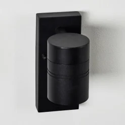 hofstein Applique murale d'extérieur Froslev LED Noir, 1 lumière, Détecteur de mouvement