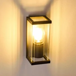 hofstein Applique murale d'extérieur Skeldegaard Noir, 1 lumière