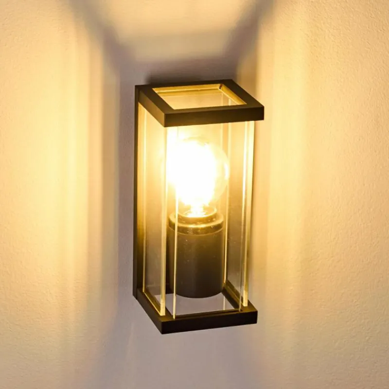 hofstein Applique murale d'extérieur Skeldegaard Noir, 1 lumière