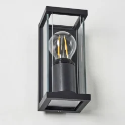 hofstein Applique murale d'extérieur Skeldegaard Noir, 1 lumière