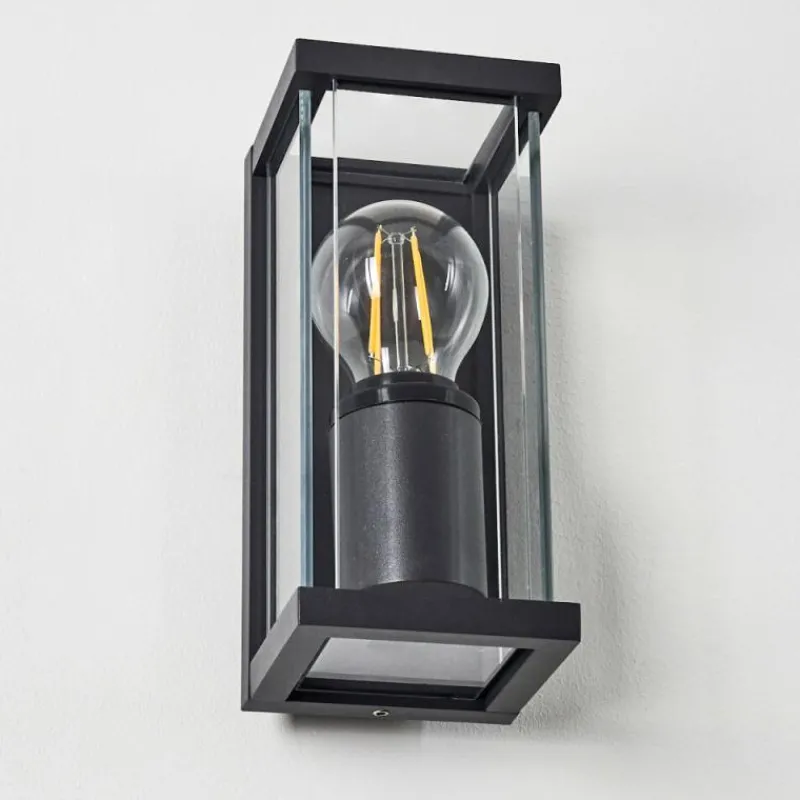 hofstein Applique murale d'extérieur Skeldegaard Noir, 1 lumière