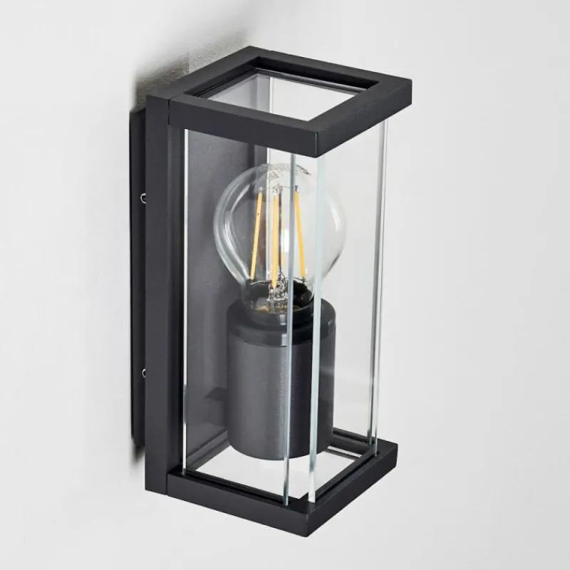 hofstein Applique murale d'extérieur Skeldegaard Noir, 1 lumière