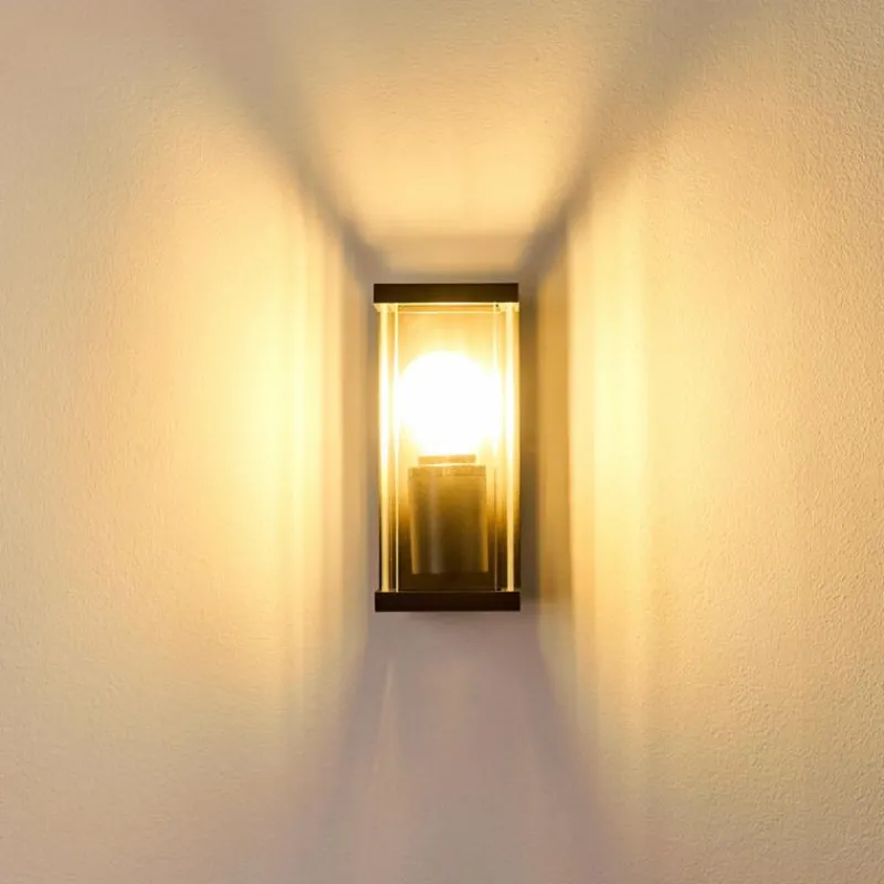 hofstein Applique murale d'extérieur Skeldegaard Noir, 1 lumière