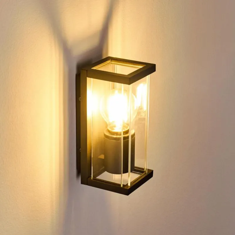 hofstein Applique murale d'extérieur Skeldegaard Noir, 1 lumière