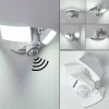 hofstein Applique murale d'extérieur Foroyar LED Blanc, 2 lumières, Détecteur de mouvement