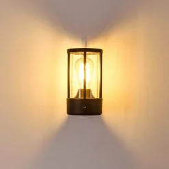 hofstein Applique murale d'extérieur Frederiks LED Noir, 1 lumière