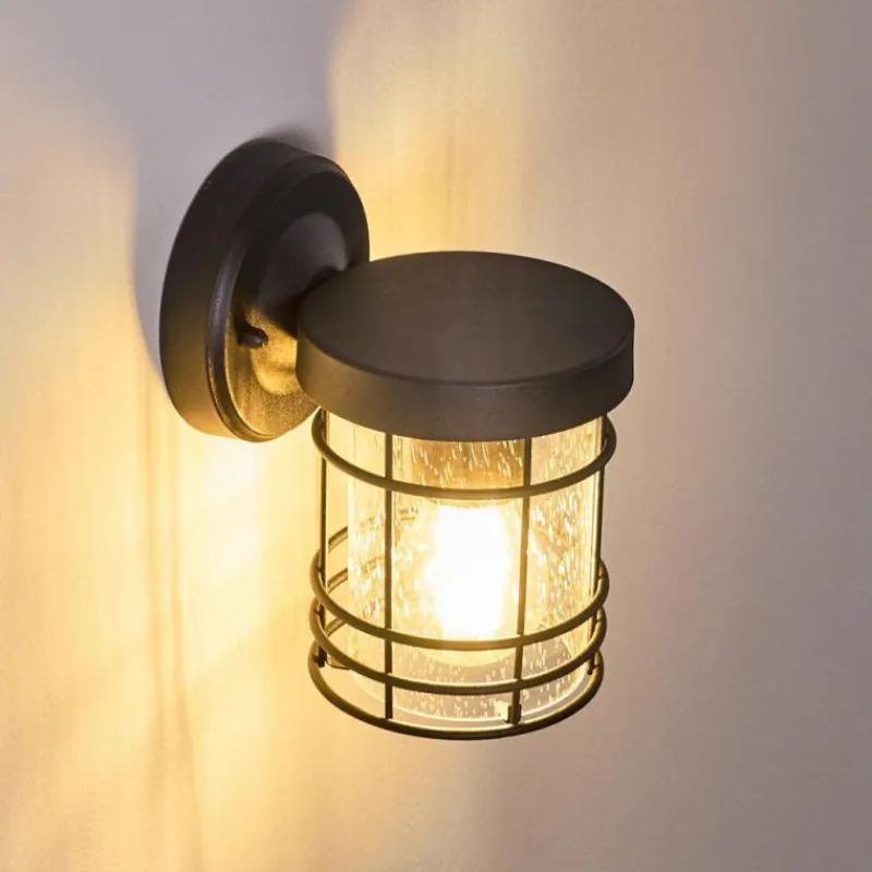 hofstein Applique murale d'extérieur Bjerndrup Noir, 1 lumière